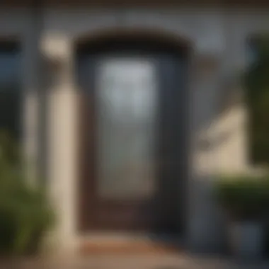 Sturdy metal storm door highlighting security enhancements