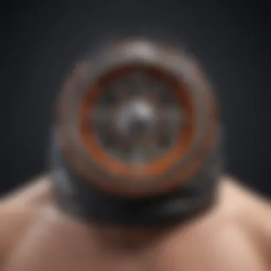 Examination of Trimmer Cutting Head Features Close-up of a trimmer's cutting head, highlighting its sharp blades and build quality.