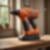 Electric staple gun in action, showcasing precision and efficiency.