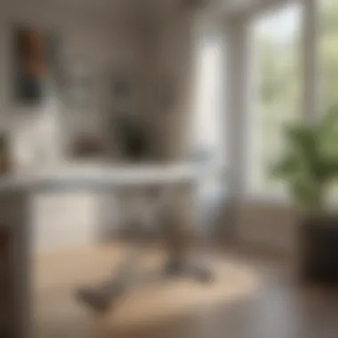 A well-maintained ironing board setup in a contemporary home