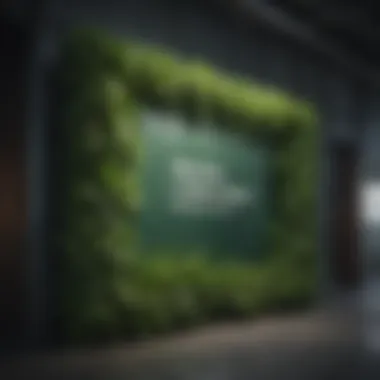 Innovative Signage with Green Sheets Innovative signage made from green corrugated plastic sheets