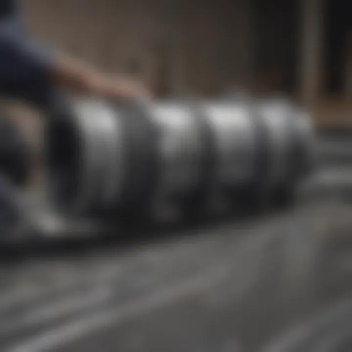 Illustration showcasing the installation techniques of Thomasote expansion joints