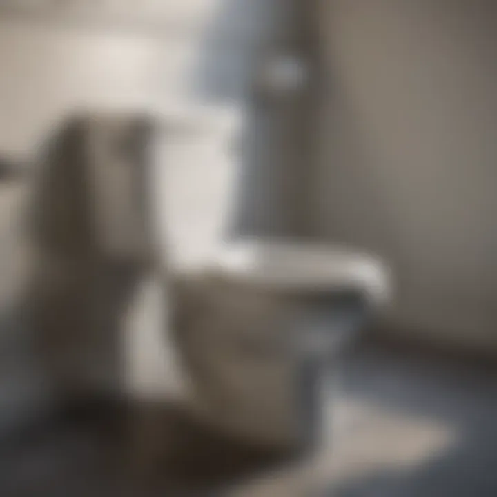 Illustration of maintenance tips for toilet flange
