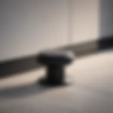 Matte Black Elegance Minimalistic and sleek toilet floor bolt cap in matte black finish