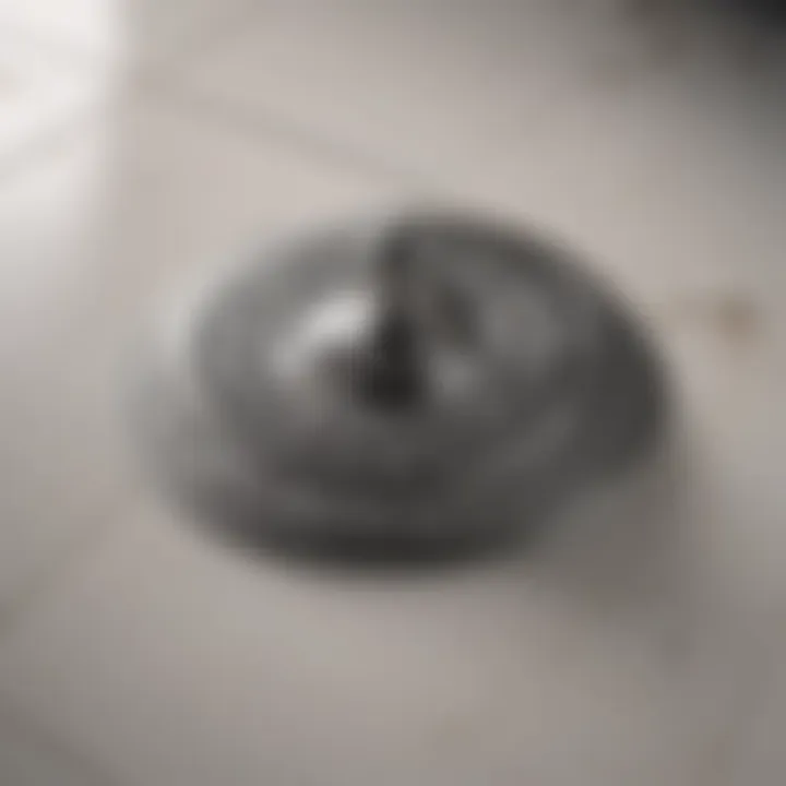 Sleek and modern toilet floor bolt cap with intricate patterns