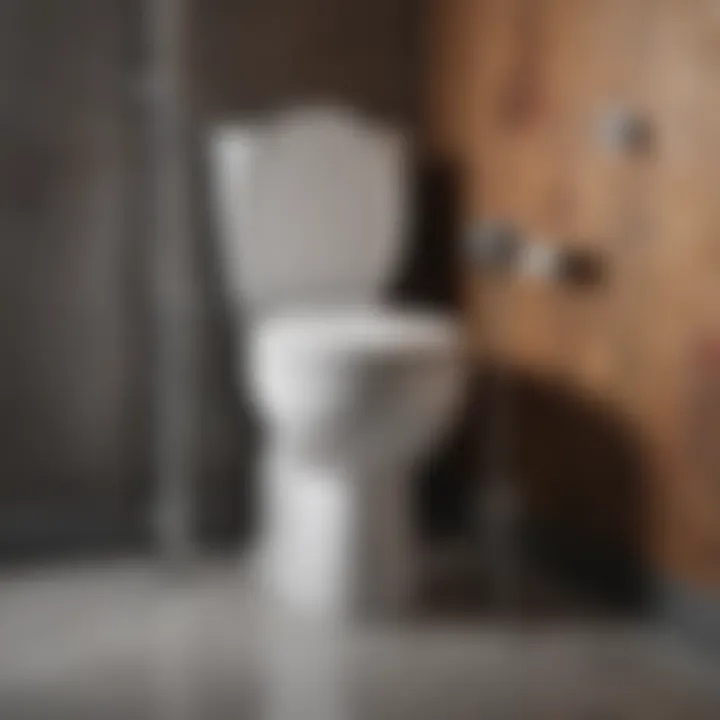 Illustration demonstrating proper toilet flush valve installation