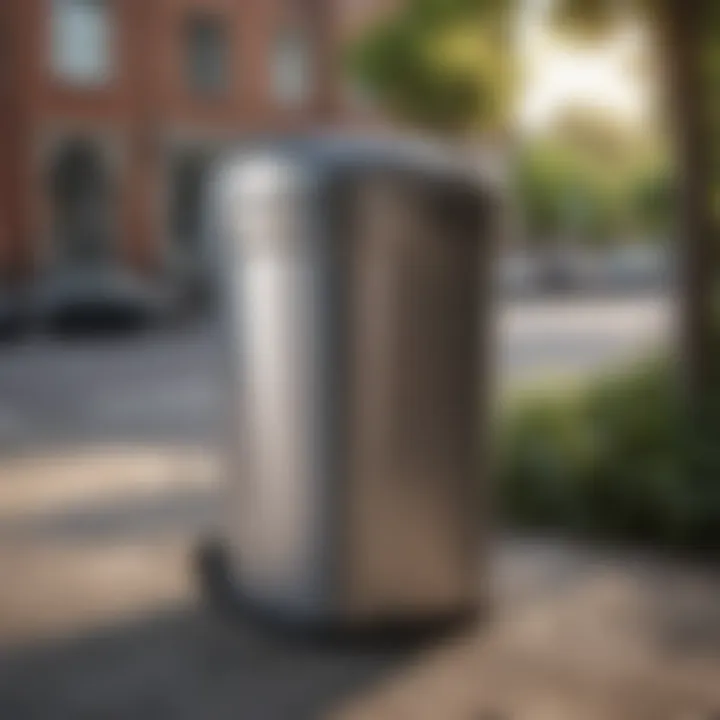 A Toter trash can showcasing its innovative design features