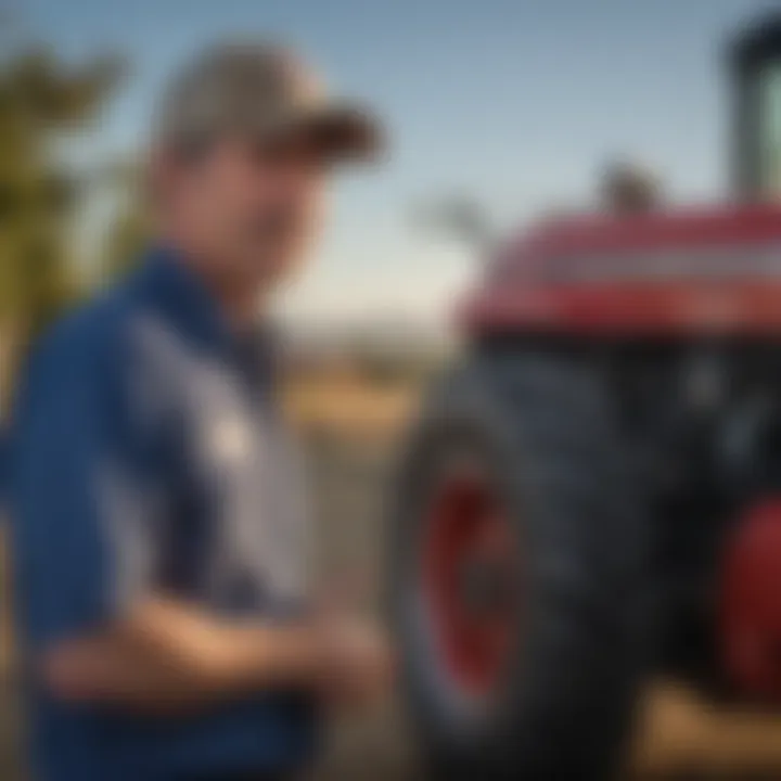 Community Engagement in Agriculture Local farmers interacting with Tractor Supply staff in Gilroy