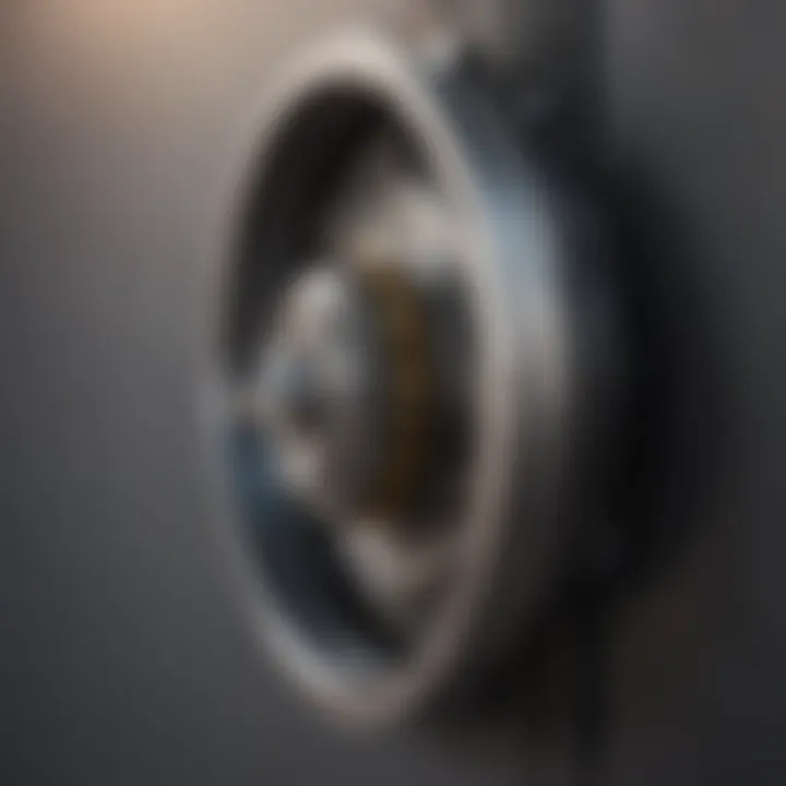Illustration of a trailer ball lock mechanism