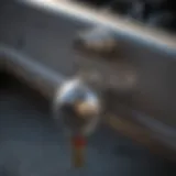 Secure trailer ball lock installed on a trailer hitch