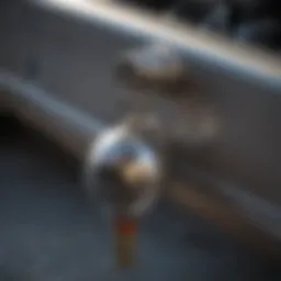 Secure trailer ball lock installed on a trailer hitch