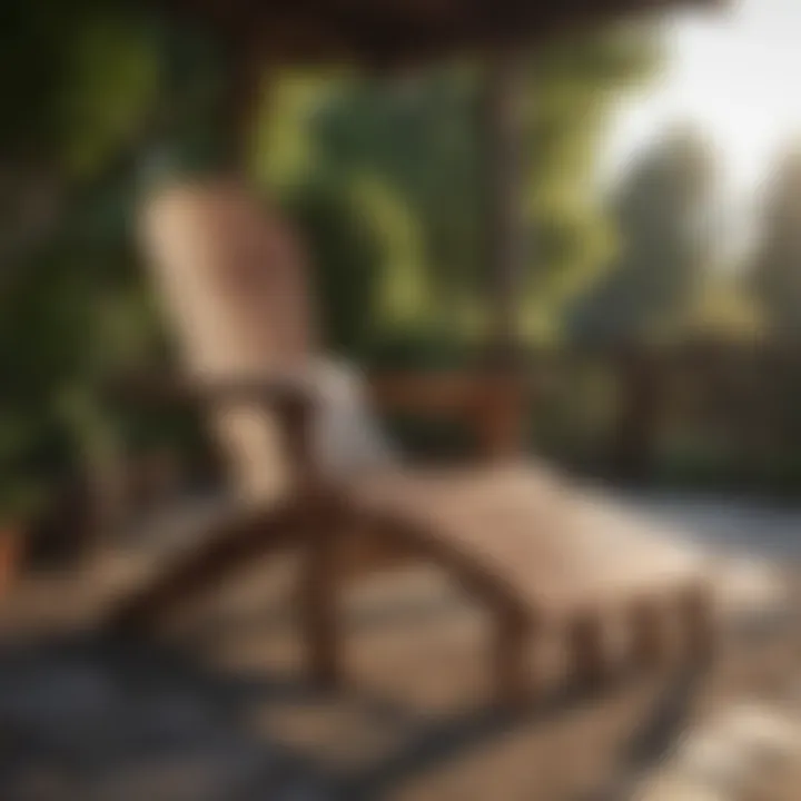 Adams Adirondack patio chair in a tranquil outdoor setting