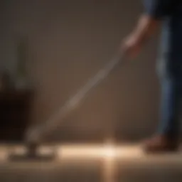 Trimmer Plus extension pole in action