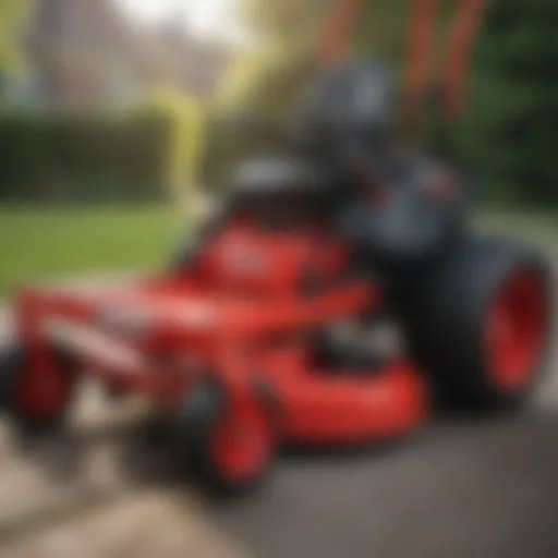 Innovative blade system of Troy Bilt rear engine mower