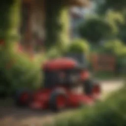 Beautifully Landscaped Garden featuring Troy Bilt Tiller