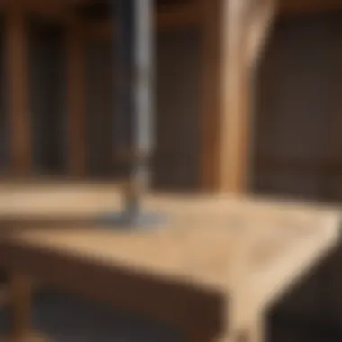 Illustration of a bolt being installed in a wooden structure
