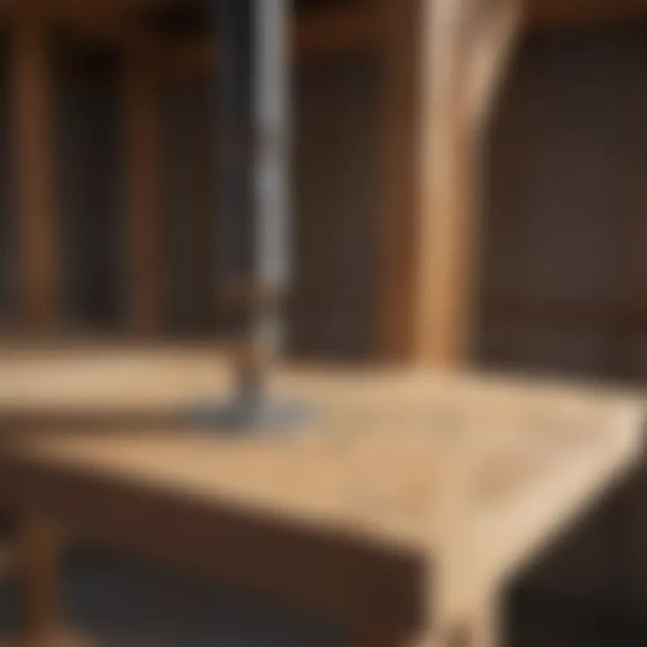 Illustration of a bolt being installed in a wooden structure
