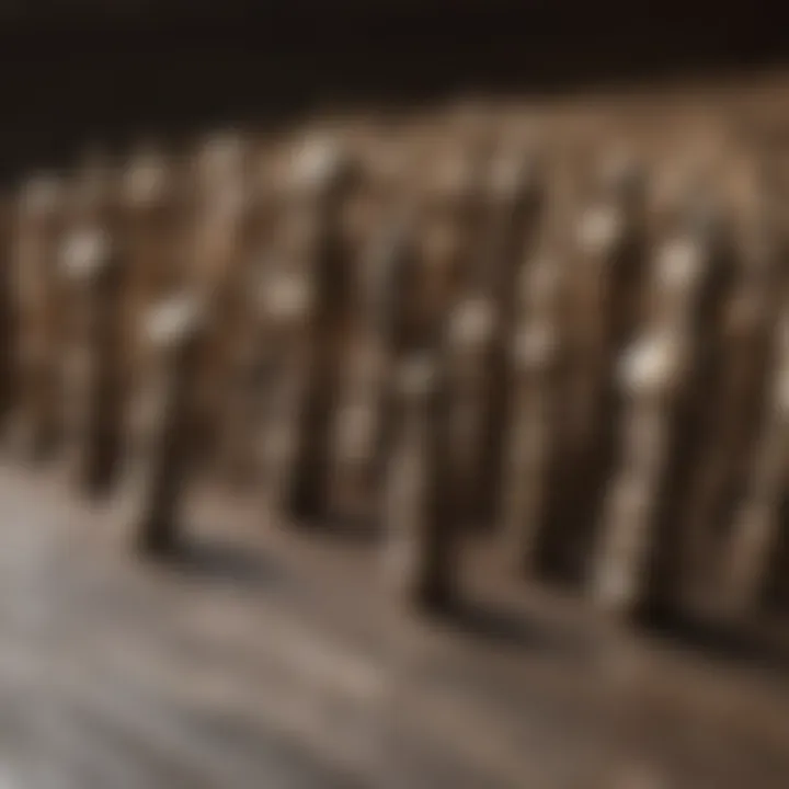 Various types of wood screws