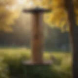 Elegant bird feeder with sleek design