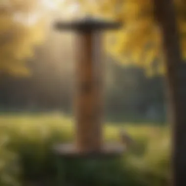 Elegant bird feeder with sleek design