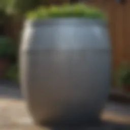 Eco-Friendly Rain Barrel with Modern Design