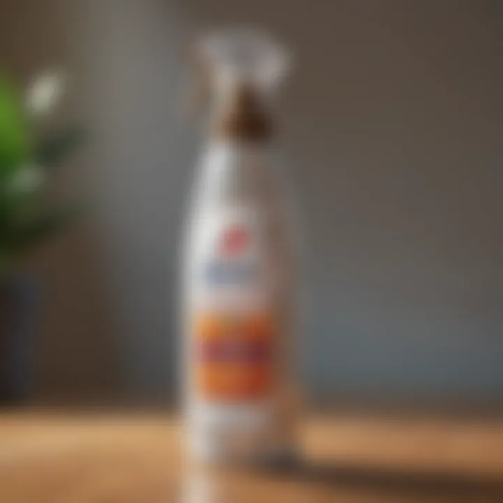 Illustration of a stylish bottle of Bissell Pet Stain Spray