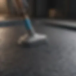 Roof cement application tool