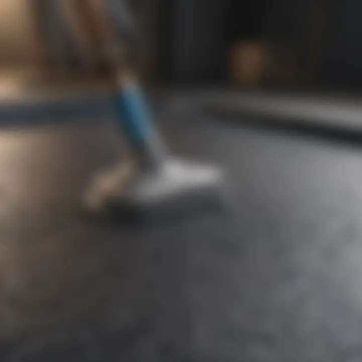 Roof cement application tool