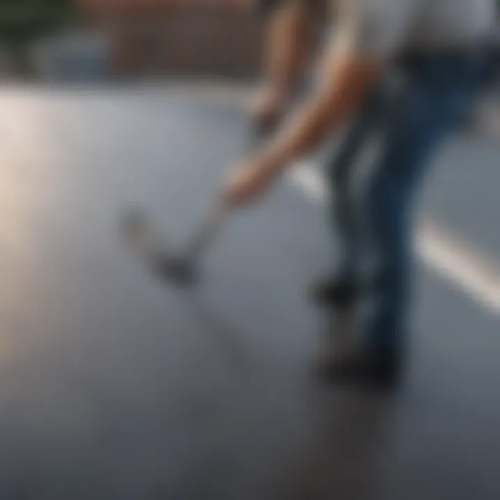 Maintenance of black jack roof cement