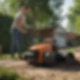 Eco-Friendly Blower in Action