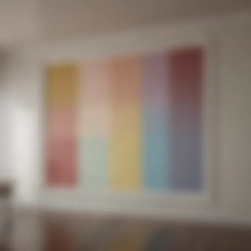 Elegant flat ceiling paint color swatches