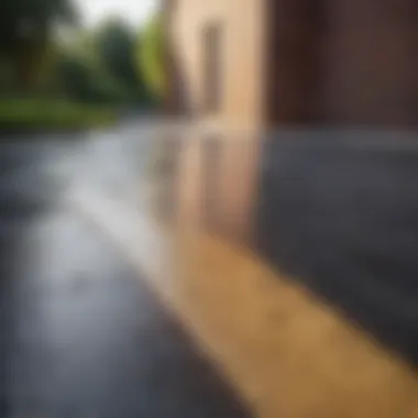 Innovative outdoor floor paint application techniques
