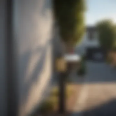 Clean Lines and Minimalist Appeal Minimalist mailbox and post set with clean lines