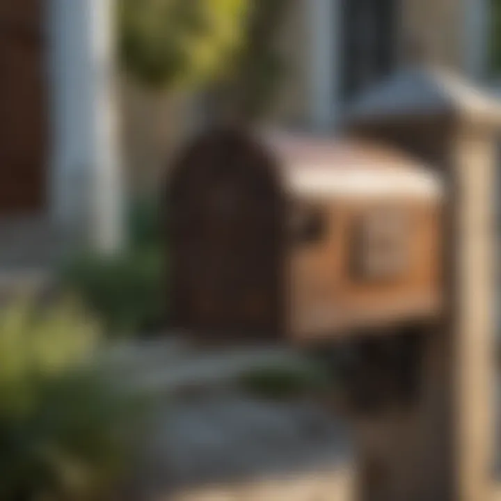 Rustic Charm and Durability Durable mailbox and post set in rustic charm