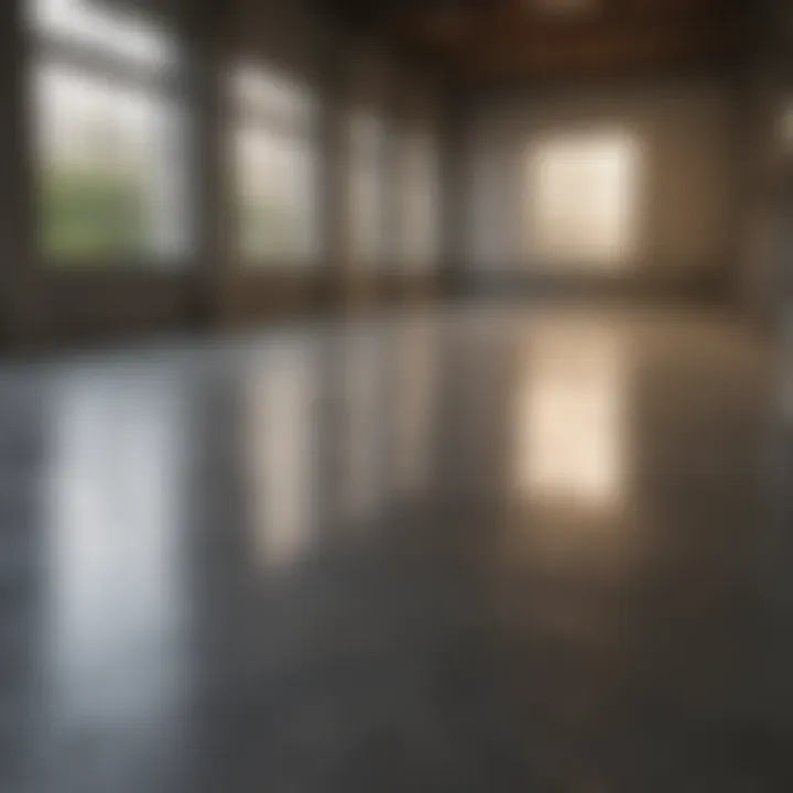 Concrete floor primer application process
