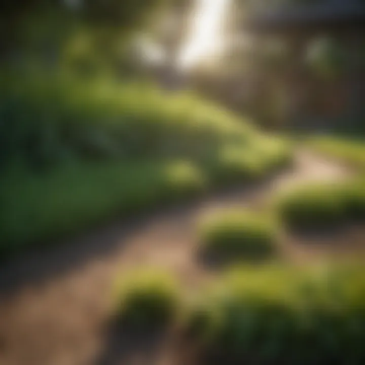 Lawn Free of Crabgrass Weeds
