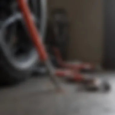 Essential Maintenance Tools Illustration of maintenance tools for discharge hose upkeep