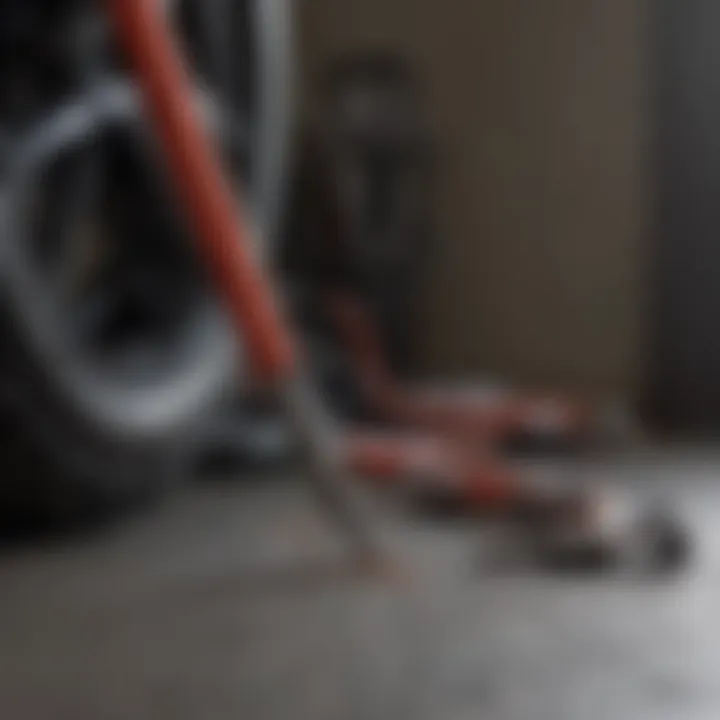 Essential Maintenance Tools Illustration of maintenance tools for discharge hose upkeep