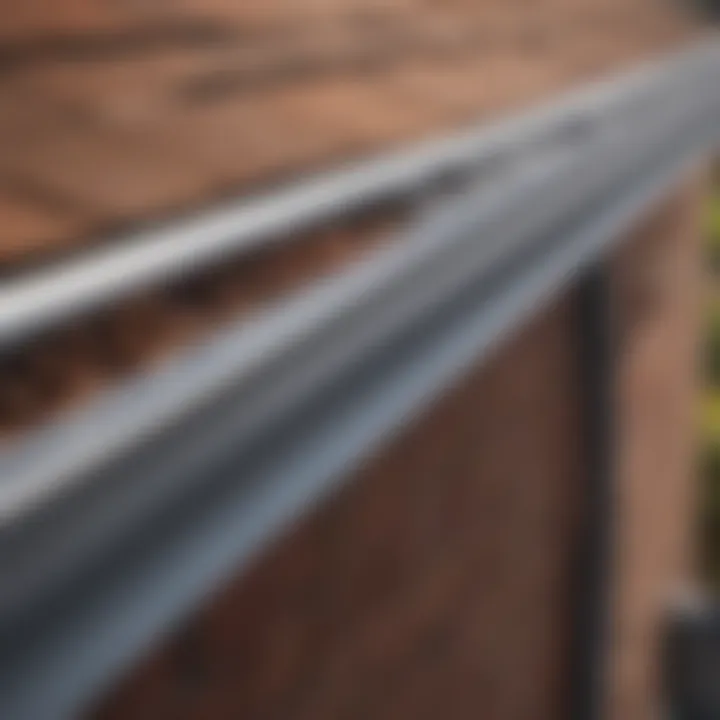 Artistic depiction of a well-maintained and functional gutter system