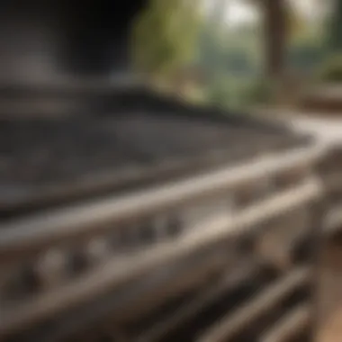 Visualization of proper application techniques of heat resistant spray paint on a grill