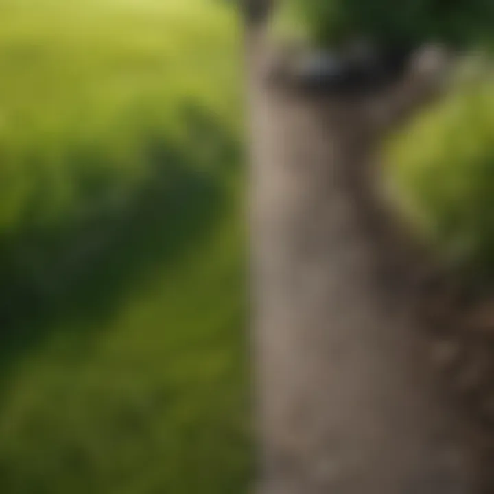 Comparison of a healthy lawn with high-quality grass seed versus a patchy lawn