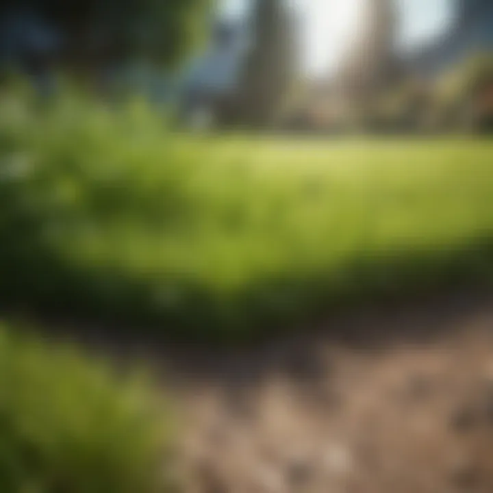 A lush green lawn with high-quality grass seed
