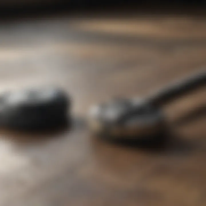 Precision Maintenance Tools Close-up of detailed floor maintenance tools