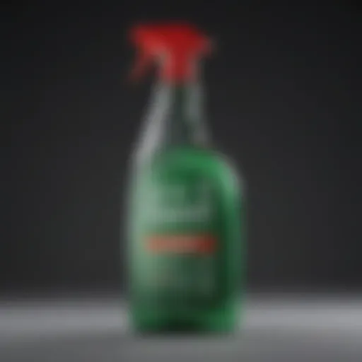 Mildewcide cleaner bottle with label