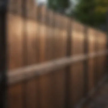 Precision in Protection Detail shot of sturdy non-climb fence construction