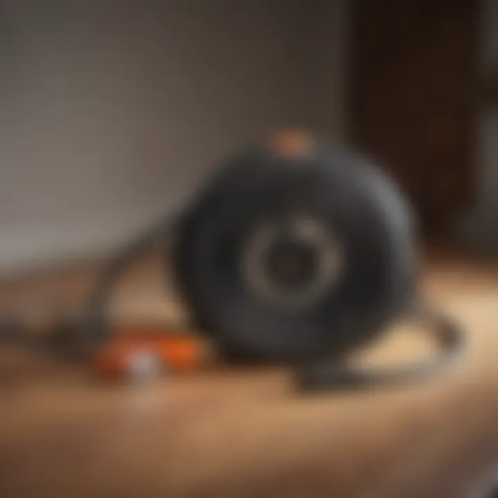 Illustration showcasing safety benefits of 50 ft GFCI extension cord