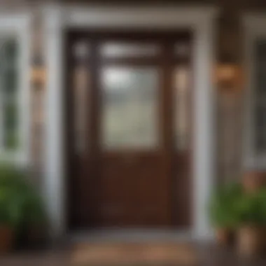 Classic storm door in a traditional setting