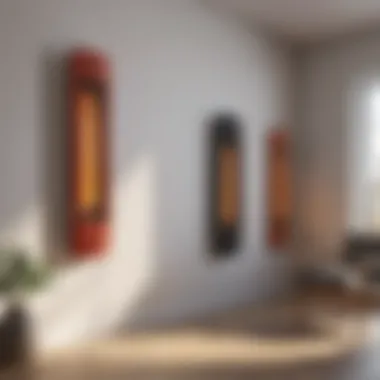 Diverse Designs of Wall-Mounted Heaters Variety of wall-mounted heaters showcasing different designs