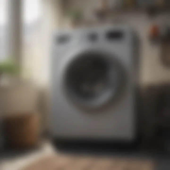 Professional washer machine connection setup