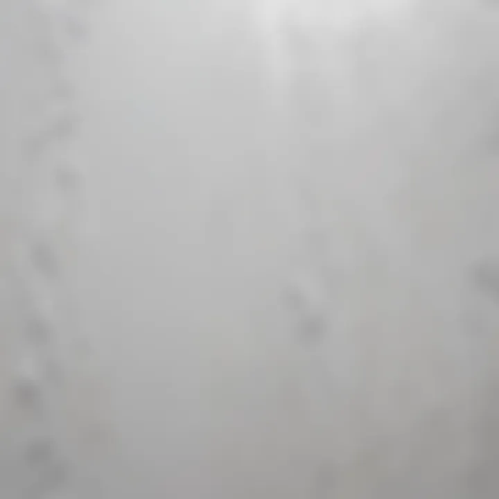 Modern Artistic Application Artistic strokes of white spray paint on aluminum for a modern look